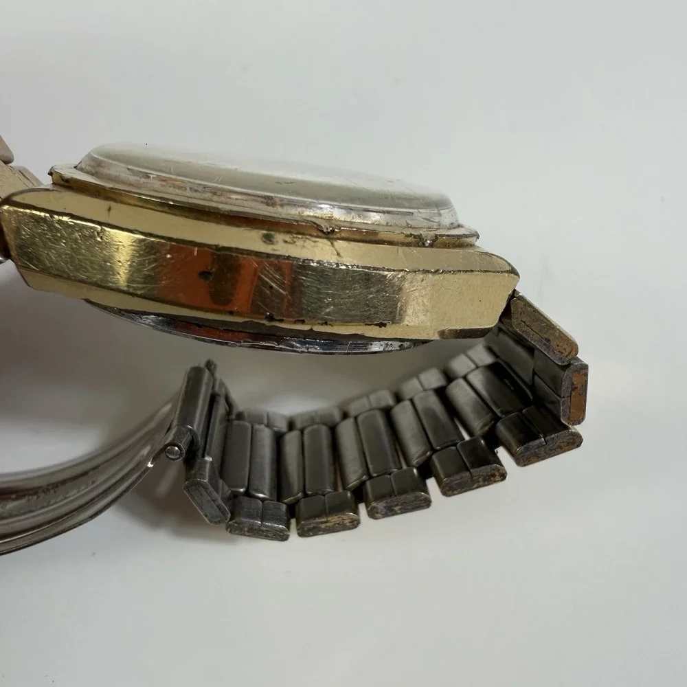 Seiko Bell-Matic 4006-6040 Automatic Alarm Day-Date 17J Watch For Parts Repair